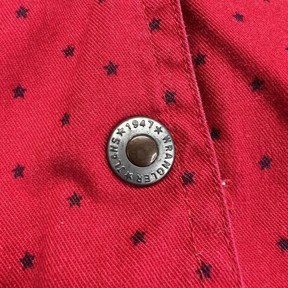 Vintage Wrangler Women’s Reversible Vest Red White Stars Fourth July Sz M - M197 - Picture 3 of 16